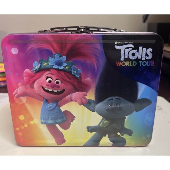 Dreamworks Other - Collectible New Condition DREAMWORKS Trolls World Tour Tin Lunchbox